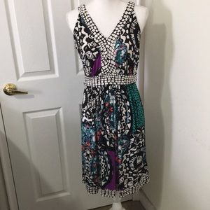 Roz & Ali Black Print Dress